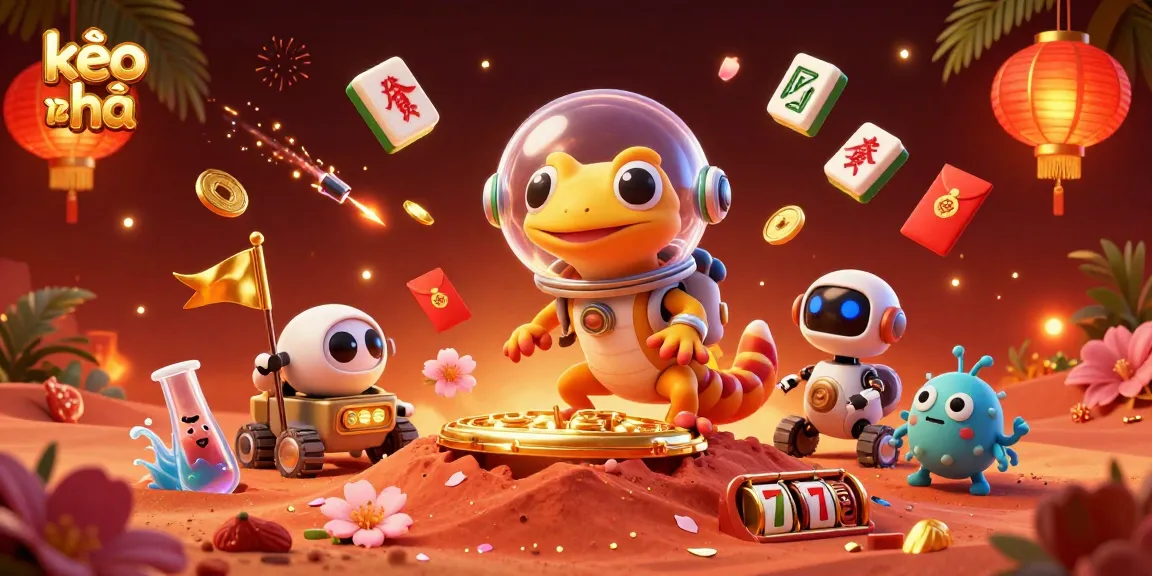 Experience kèo nhà cái excitement in a vibrant 3D casino scene with alien celebrations and dynamic game elements.