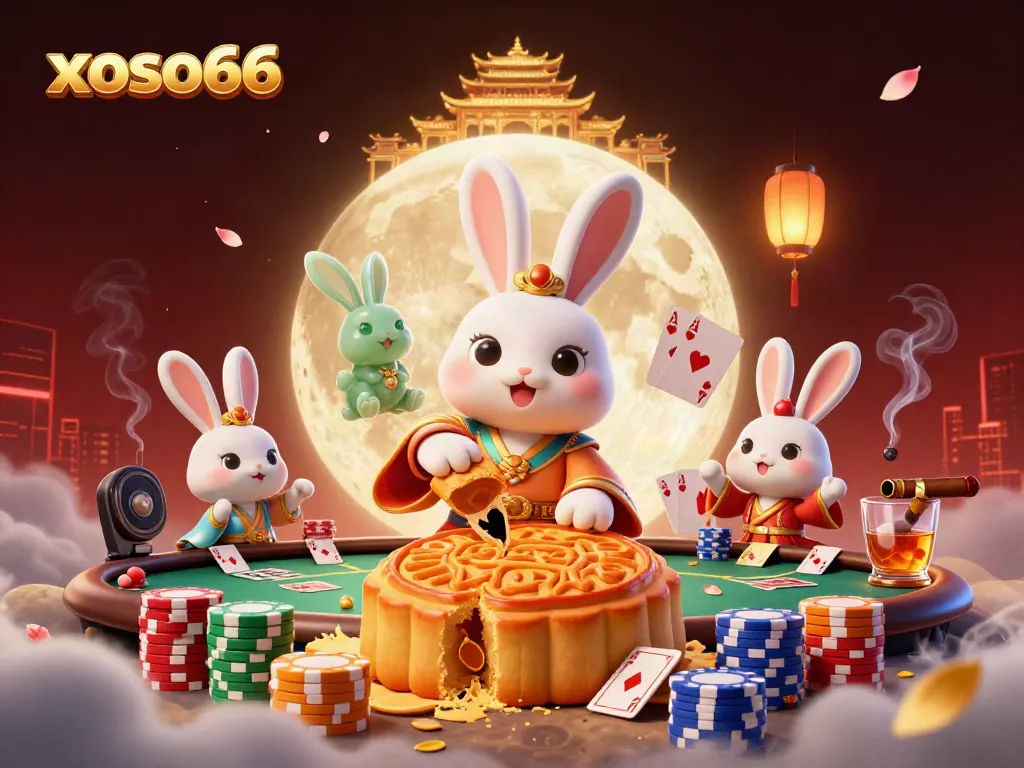 Join xoso66's lunar poker adventure with vibrant characters and rich casino elements.