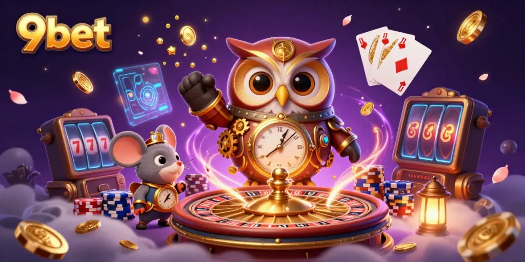 Experience thrilling gameplay at 9bet's vibrant live casino with engaging characters and rich visuals.